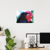 Zwart Frizzle (Bugsy) Poster (Thuiskantoor)