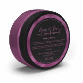 Zwart & Fuchsia Cosmetica potje Label w Ingrediënt