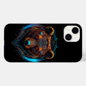 Zwart Futuristisch Neon Beer Case-Mate iPhone Case (Achterkant (horizontaal))