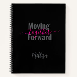 Zwart gaat samen vooruit naam notitieboek