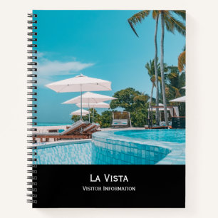 Zwart gastenboek   Moderne stijlvolle vakantiewoni Notitieboek