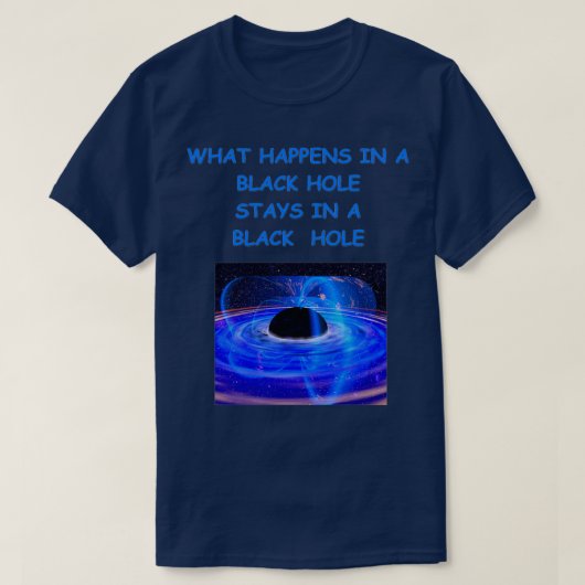 Zwart gat 1 t-shirt (Design voorkant)