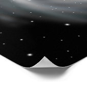 Zwart gat. Afgrond van het universum. Poster (Hoek)