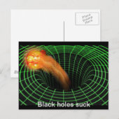 Zwart gat briefkaart (Voorkant / Achterkant)