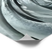 Zwart gat en blauwe gaswolk | AI Art Poster (Hoek)