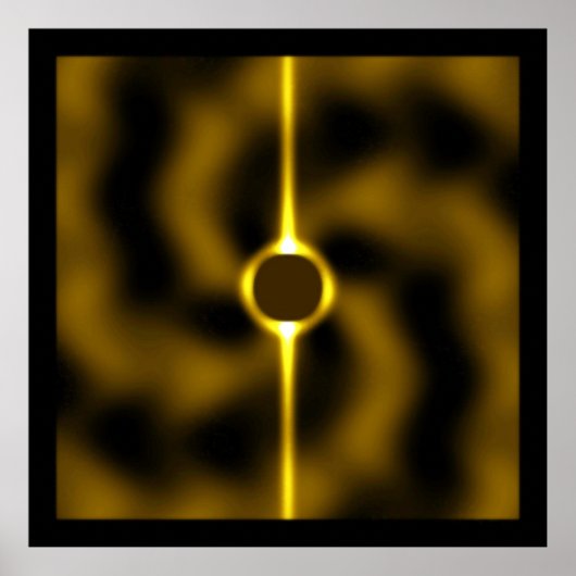 Zwart gat en singulariteit poster (Voorkant)