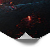 Zwart Gat Het Eten van een Zonnestelsel Art Poster (Hoek)