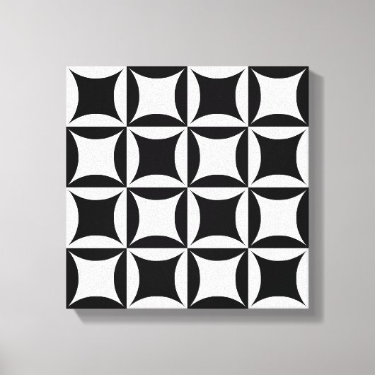 Zwart gat in het deurpatroon canvas afdruk (Voorkant)