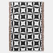 Zwart gat in het deurpatroon deken (Voorkant Verticaal)