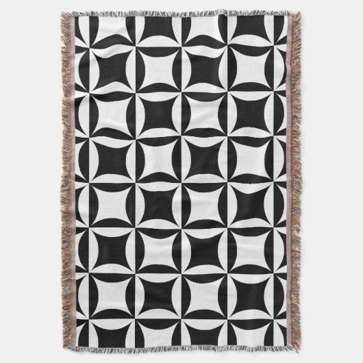 Zwart gat in het deurpatroon deken (Voorkant Verticaal)