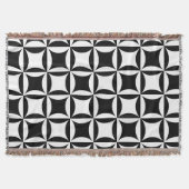 Zwart gat in het deurpatroon deken (Voorkant)