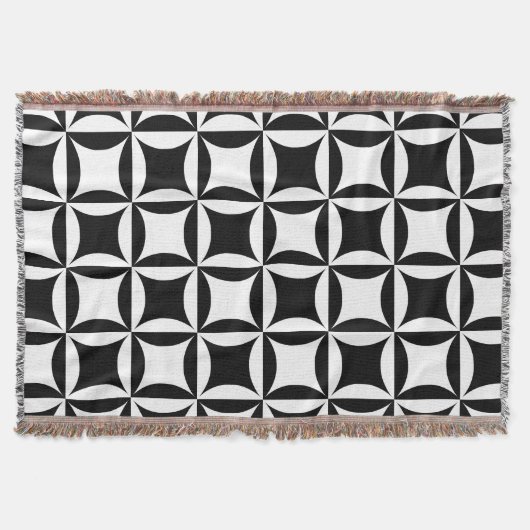 Zwart gat in het deurpatroon deken (Voorkant)