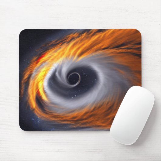 Zwart gat in Space Mousepad Muismat (Met muis)