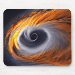 Zwart gat in Space Mousepad Muismat