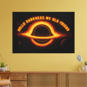 Zwart Gat Interstellaire Conversatie Canvas Afdruk (Insitu (Woonkamer))