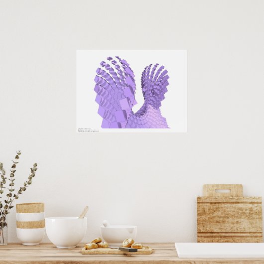 Zwart gat - Programmatische expressie Poster (Keuken)