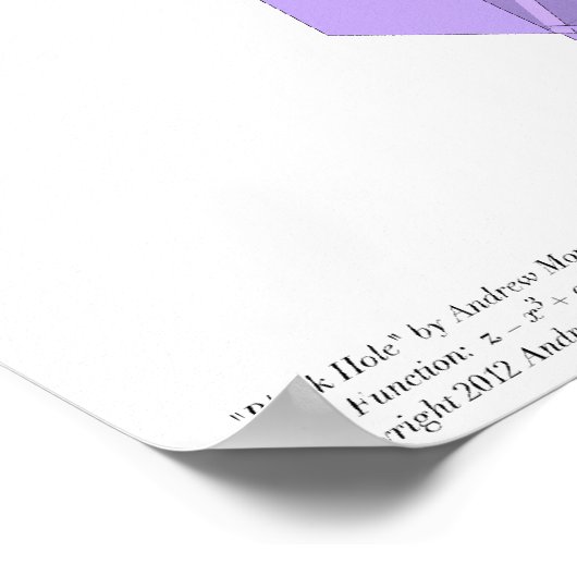 Zwart gat - Programmatische expressie Poster (Hoek)