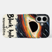 Zwart gat van verantwoordelijkheden - Funny Space Case-Mate iPhone Case (Achterkant (horizontaal))