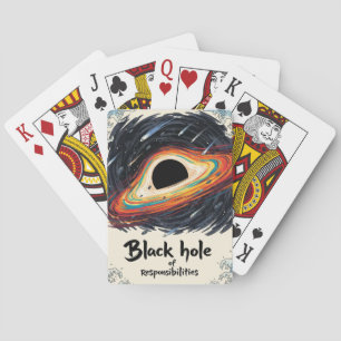 Zwart gat van verantwoordelijkheden - Funny Space Pokerkaarten