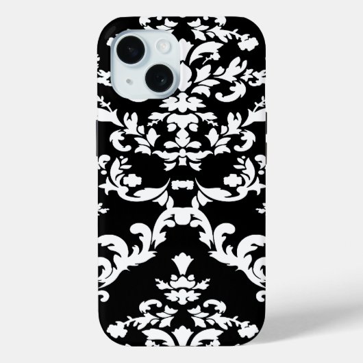 Zwart gebold Damask @ Emporiomoffa Case-Mate iPhone Case (Achterkant)