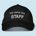 Zwart Geborduurd Personeel Pet Baseball Hat Custom<br><div class="desc">Personaliseer eenvoudig dit zwarte geborduurde pet van Alternative Apparel met uw eigen aangepaste tekst. U kunt het ook aanpassen met uw logo of ander afbeelding. Deze chino twill pet stijl is 100% katoen. De "Flexfit Wool Pet" stijl heeft mogelijkheden om uw borduurwerk toe te voegen aan de zijkanten en achterkant....</div>