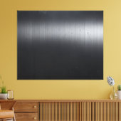 Zwart Geborsteld Metaal Acryl Canvas Afdruk (Insitu (Woonkamer))