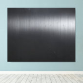 Zwart Geborsteld Metaal Acryl Canvas Afdruk (Insitu (Houten vloer))