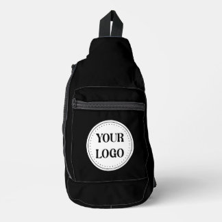 Zwart Gebrandmerkt Logo | Bedrijfs Bedrijfs Bedrij Sling Bag