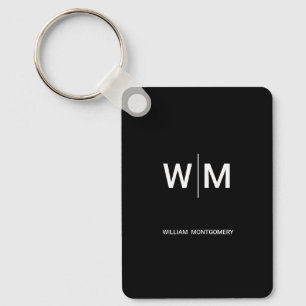 Zwart Gebrandmerkt Logo   Bedrijfsbedrijf Maatscha Sleutelhanger