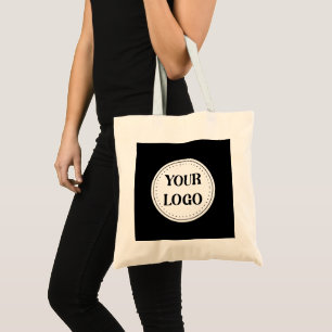 Zwart Gebrandmerkt Logo   Zakelijk Bedrijfsbedrijf Tote Bag