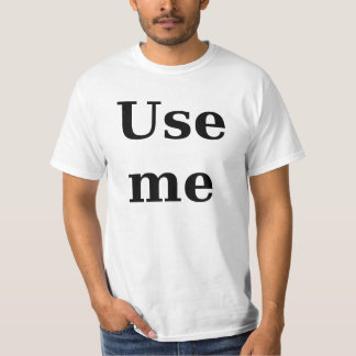 Zwart gebruik t-shirt