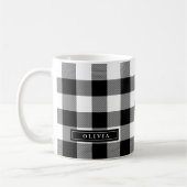 Zwart gebundeld patroon Mok (Links)