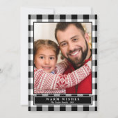 Zwart gebundeld wieg Verticale foto Feestdagenkaart (Voorkant)