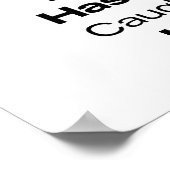 Zwart geciteerd Poster Print #1 (Hoek)