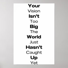 Zwart geciteerd Poster Print #1
