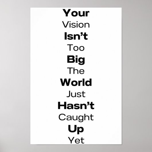 Zwart geciteerd Poster Print #1 (Voorkant)