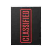 Zwart Geclassificeerd Notitieblok (Linkerzijde)