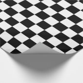 Zwart gecontroleerd cadeaupapier (Hoek)