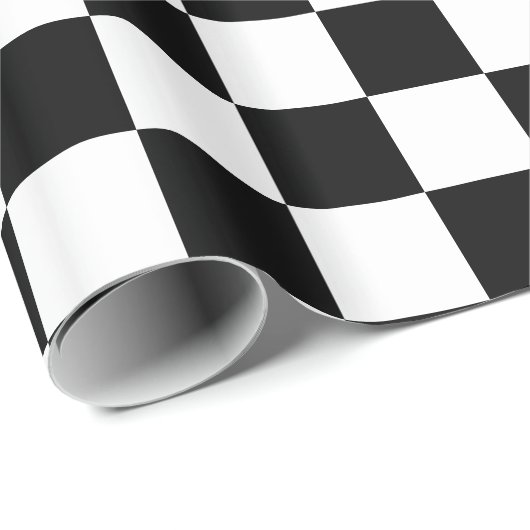 Zwart gecontroleerd cadeaupapier (Rol Hoek)