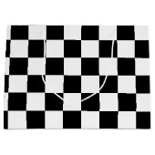 Zwart gecontroleerd groot cadeauzakje (Voorkant)