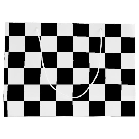 Zwart gecontroleerd groot cadeauzakje (Achterkant)