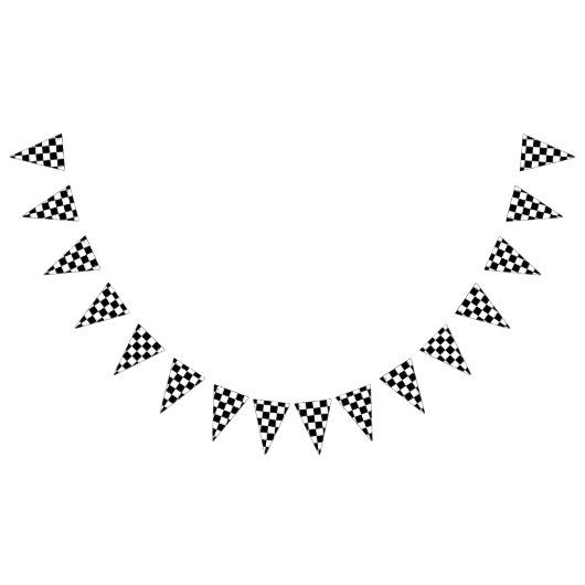 Zwart gecontroleerd vlaggetjes (Alle)