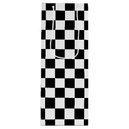 Zwart gecontroleerd wijn cadeautas