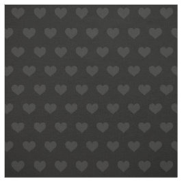 Zwart gedempt op Black Heart Valentijn Pattern Stof