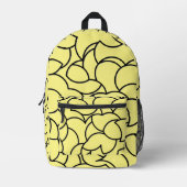Zwart-geel, Abstract Bedrukte Rugzak (Voorkant)