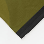 Zwart-geel abstract patroonschilderij fleece deken (Hoek)