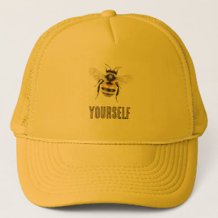 Zwart Geel Bij Uzelf Trucker Pet