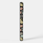 Zwart Geel Blauw Roze Paisley iPhone Hoesje (Rechterkant)