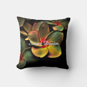 Zwart & Geel bloemen goede slaap Kussen