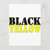 Zwart-geel Briefkaart (Voorkant)